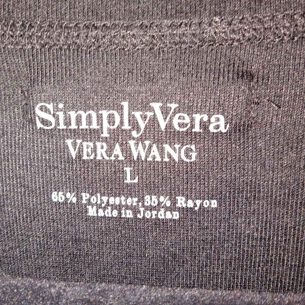 Simply Vera Vera Wang Black Pullover Large - Picture 4 of 10